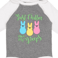 thumbnail image 4 of Inktastic Funny Easter Just Chillin' with My Peeps Boys or Girls Long Sleeve Baby Bodysuit, 4 of 5