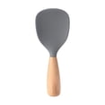 thumbnail image 1 of Chenmei Short Wooden Handle Silicone Spatula Multifunction Spatula Cooking Spoon Silicone Spoon with Wooden Handle Heat Insulation Heat Spoons for Rice Cooker, 1 of 7