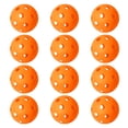 thumbnail image 1 of GSE Games & Sports Expert 12-Pack Orange Practice Baseballs Plastic Baseballs Training Hollow Airflow Softballs for Pitching Batting Catching for All Skill Levels, 1 of 5