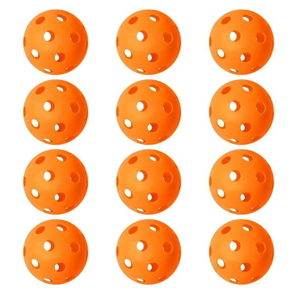 GSE Games & Sports Expert 12-Pack Orange Practice Baseballs Plastic Baseballs Training Hollow Airflow Softballs for Pitching Batting Catching for All Skill Levels