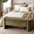 thumbnail image 4 of Bouclair Green Ottoman Bench with Storage, 4 of 10