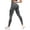 Black, variant on Women's High Waist Yoga Leggings Scrunch Butt Workout Pants Deep V Waist V Back Peach Hip Lifting Full Length Tummy Control Gym Trousers