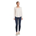 thumbnail image 3 of Time and Tru Women's Long Sleeve Hacci Top (2 Pack), 3 of 5