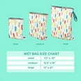 Wise Large Wet Bag, Gray Chevron