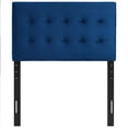 thumbnail image 4 of Emily Twin Biscuit Tufted Performance Velvet Headboard in Navy, 4 of 5