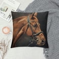 thumbnail image 2 of Orinice Horse Theme Decorative Throw Pillow Cover for Home Couch Living Room Bed Sofa - Printed on Both Sides - Square 1PC 12x12in, 2 of 5