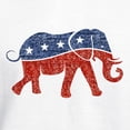 thumbnail image 3 of CafePress - Glitter Republican Elephant Hooded Sweatshirt - Pullover Hoodie, Hooded Sweatshirt, 3 of 4