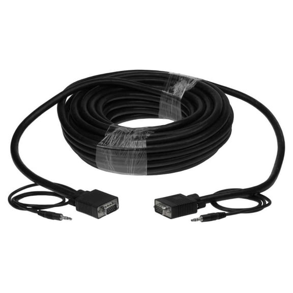 SF Cable 50 feet HD15 SVGA Monitor Cable with 3.5mm Stereo Audio