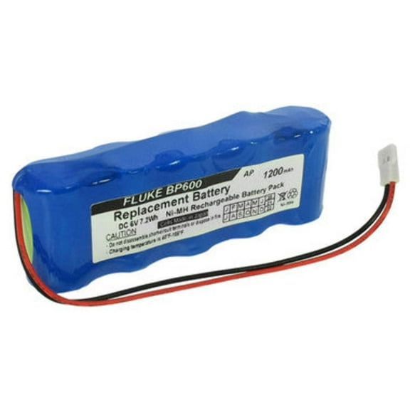 Replacement battery for FLUKE Analyzers Memobox, 5x2-3A600. 1200 mAh
