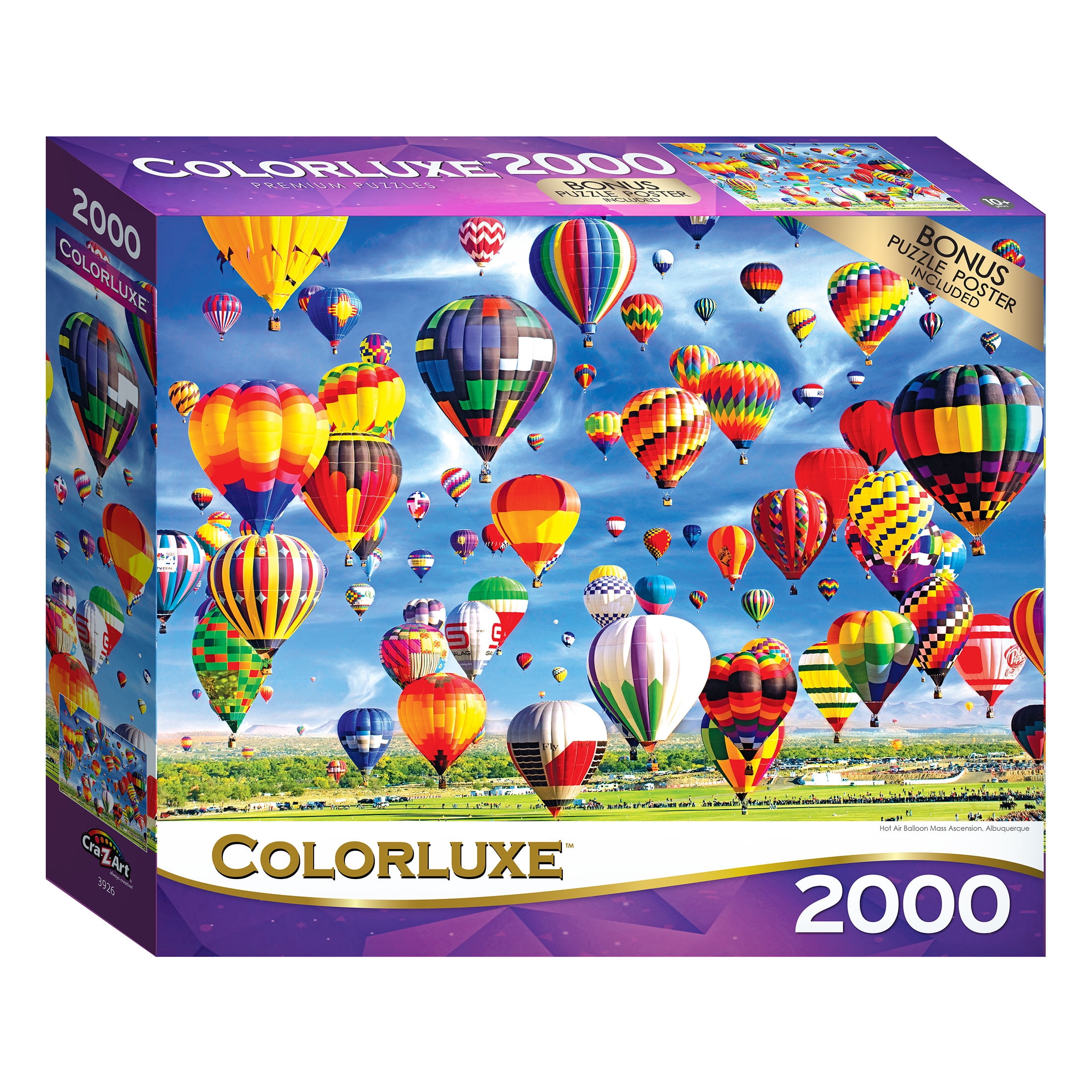 RoseArt Colorluxe 2000-Piece Hot Air Balloon Jigsaw Puzzle