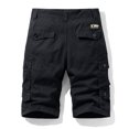 thumbnail image 4 of Jophufed Fashion Men's Pants Pocket Zipper Buttons Solid Leisure Time Tooling Shorts Cargo Pants, 4 of 5