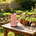 thumbnail image 4 of ZhangC Gallon Plant Watering Can, 9.3 Inch Long Spout Watering Pot with Removable Nozzle, Lightweight Plastic Flower Waterer for Indoor Houseplants, Office and Garden, Rose Gold, 4 of 6