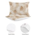 thumbnail image 4 of 3 Pieces Twin XL Quilt Set,Summer Beach Palm Leaf Monstera Soft Bedding Sets with 1 Quilt & 2 Pillow Shams,Tropical Plant Beige White Summer Bedspread Lightweight Coverlet Comforter for All Season, 4 of 5