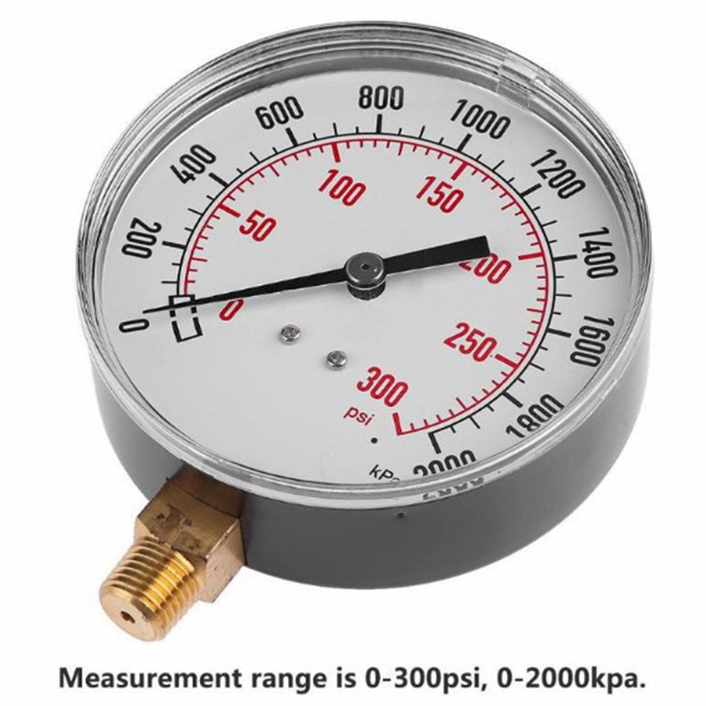 Pressure Gauge 30psi 2bar 4cm Diameters Fuel Air Compressor Meter Hydraulic Pressure Tester