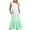 Green, variant on Sleeveless Tiered Ruffle Midi Dress - Elegant Casual Summer Dresses for Women 2025 with Front Pockets & Flowy Fit Navy L