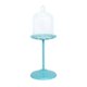 thumbnail image 1 of small cake Stand Cupcake Plate con Tapa Clear Wedding Party de Cumpleaños Cyan , tal se describe Medio, 1 of 9