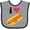 Heather and Black, variant on Inktastic I Love Hot Dogs Boys or Girls Baby Bib