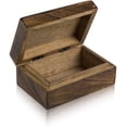 thumbnail image 3 of Great Birthday Gift Ideas Handmade Decorative Wooden Jewelry Box Treasure Box Jewelry Organizer Keepsake Box Treasure Chest Trinket Holder Lock Box Watch Box 6 x 4 Inch, 3 of 6