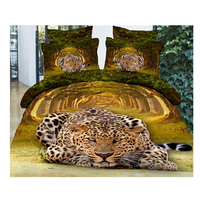 Housse de Couette/lit 3D Grand Très Grand en Coton Impression Réactive 4 Pcs 1.5M Lit 23