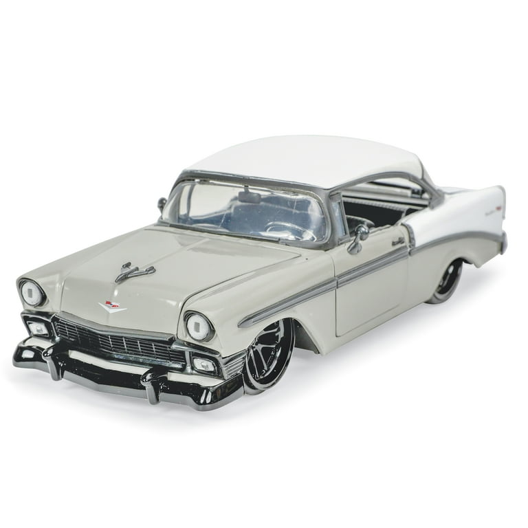 1956 Chevrolet Bel Air Gray and White 
