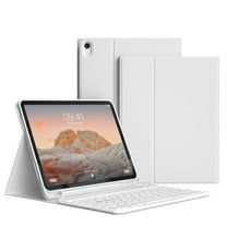 GKABXY for iPad Air 11 inch Case with Keyboard (M3/M2) 2025/2024, iPad Air 10.9 Inch 5/4th Generation Case with Keyboard, Detachable Keyboard, Pencil Holder, Gray