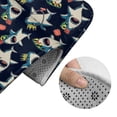 thumbnail image 5 of Xecao Cartoon Sharks 2-Piece Vintage Seamless Anti-Skid Mat Set, featuring a stylish pattern for a safe and elegant toilet rug experience, 5 of 6