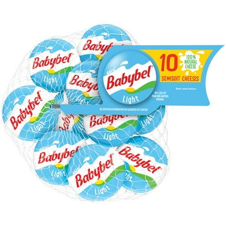 Mini Babybel Light Semisoft Cheeses, 0.75 oz, 10 count