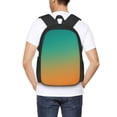 thumbnail image 4 of Balery Orange To Teal Gradient1 Mochila para hombre y mujer - Tela Oxford 600D resistente - Gran capacidad, resistente al agua, ideal para la escuela, viajes y senderismo, 4 of 6