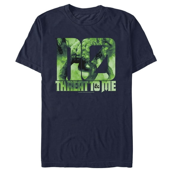 Men's Dungeons & Dragons: Honor Among Thieves No Threat to Me  Graphic Tee Navy Blue 2X Large
