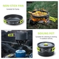 thumbnail image 4 of Ensemble de 16 Pcs de Batterie de Cuisine de Camping, Ensemble de Cuisson de Camp Gigogne, Mini Batterie de Cuisine de Camping et de Randonnée, Ensemble de Poêles de Camping et de Randonnée, Vert, 4 of 6