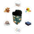 thumbnail image 7 of Yayeee Freestanding Laundry Hamper with Handle Collapsible Large Storage Basket for Clothes, Floral Orange Pattern, 7 of 7