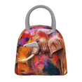 thumbnail image 1 of Disketp Oil Paintings of Elephants Bolsa Térmica para Almuerzo, Lonchera con Abertura Amplia y Gran Capacidad, Organizador Reutilizable para Mujeres, Hombres y Adultos, 1 of 6