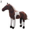 thumbnail image 1 of 3D Simulation Horse Animal Plush Stuffed Doll Kids Toy Room Decor Photo Props, 1 of 10