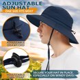 thumbnail image 5 of EINSKEY Men's Sun Hat, Rain Waterproof UV Protection Wide Brim Bucket Hat for Beach Travel Golf Safari Garden Fishing Hiking, 5 of 7
