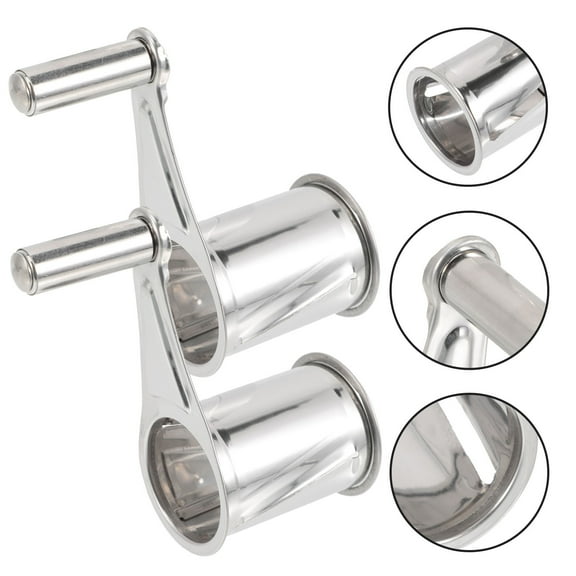 MUSEYA 2Pcs Rotary Shredder Kitchen Gadget Cheese Grater Stainless Steel Food Processing Cooks