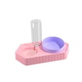 thumbnail image 6 of Dot Bowls Cat Food Dishes Water Fountain Detachable Pet Feeder Waterer for Dogs Cats , double pink, 6 of 10