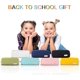 thumbnail image 2 of School pencil case for girls and boys, large pencil case with 3 compartments, pastel pencil cases for women and men (pink), 2 of 5