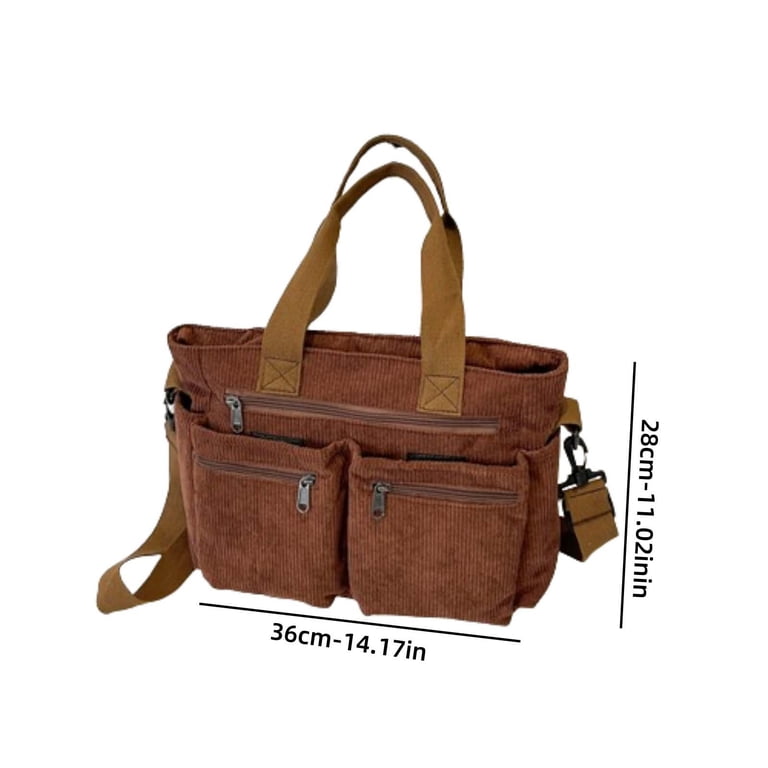9740 Corduroy Tote Backpack Crossbody Bag , Convertible Shoulder Bags Corduroy Tote Backpack Crossbody Bag for Women, Convertible  main image 3