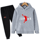 thumbnail image 3 of Conjuntos de chándal para niños, ropa para bebés, niños y niñas, trajes deportivos de moda, sudaderas con capucha y pantalones, chaqueta de marca, ropa para niños, 3 of 5