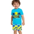 thumbnail image 6 of Cethrio Boys' Rash Guard Swimsuits Size 8, Short Sleeve Surfing 2 Piece Vacation Kids' Swimwear Bathing Suit Multicolor Size 8, 6 of 8