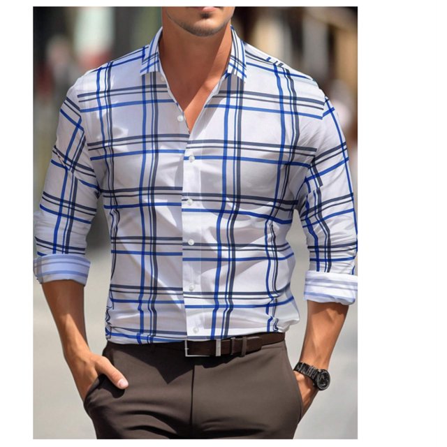 Camisas con botones con estampado retro 3D para hombre, ropa de alta calidad, moda urbana informal para primavera y verano, nueva