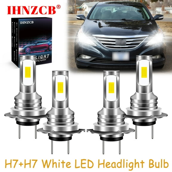 IHNZCB for Hyundai Sonata 2011-2014 Combo Led Headlights Bulb High Low Beam,H7 H7,YTB,Y04