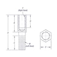 thumbnail image 2 of QA1 Precision Products, Inc MVMR20 QAPMVMR20 ROD END (V) 4-PC CARBON/BRONZE, M-R 20MM-20MM, 2 of 4