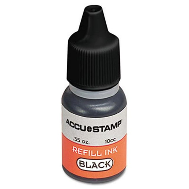 Consolidated Stamp 090684 ACCU-STAMP Gel Ink Refill- Black- 0.35 oz Bottle