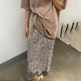 thumbnail image 3 of Sequin Skirt for Women Elastic High Waist Back Slit Straight Sparkly Long Maxi Skirt, 3 of 5