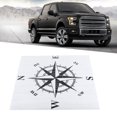 thumbnail image 4 of Car Stickers, Bonnet Body Black PVC Decoration Compass Sticker  For Auto, 4 of 8