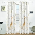 thumbnail image 2 of Giraffes Black Out Curtains 84 Inch Length for Bedroom Living Room Windows 2 Panels Set, 2 of 6