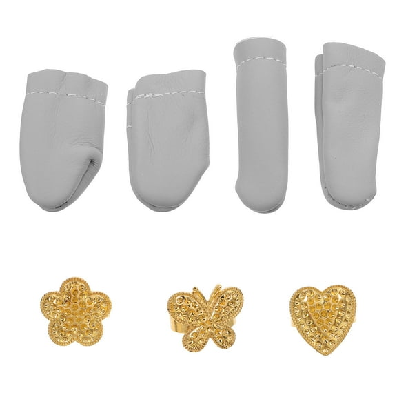 GAXIRE Sewing Thimble Finger Protector for Embroidery Quilting Multi-