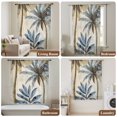 thumbnail image 5 of Palm Trees Sheer Curtains 96 Inch Length, Light Filtering Voile Curtain Panel, Blue Brown Vintage Watercolor Tropical Rod Pocket Drapes Window Treatments for Living Room Bedroom 52"x96", 5 of 9