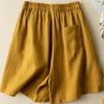 thumbnail image 5 of Spring Savings!GaThRRgYP Womens Shorts Plus Size,Women's Solid Color Casual High Waisted Oversized Short Pants, 5 of 7
